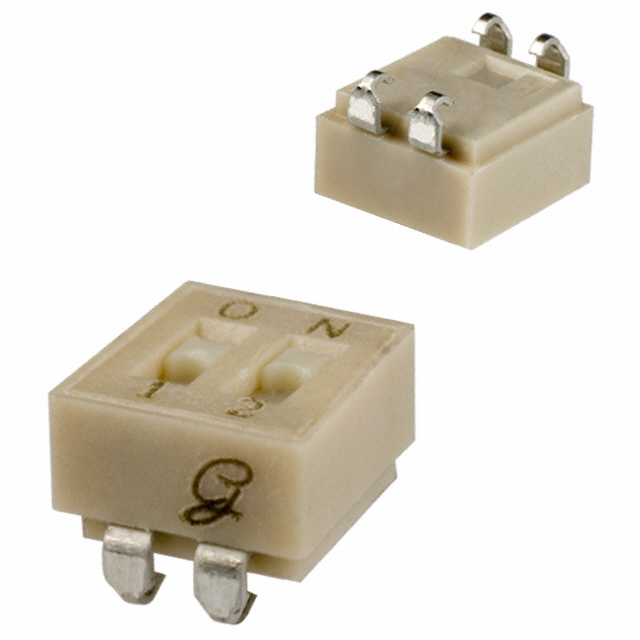 Dip Switch SPST 2 Position Surface Mount Slide (Standard) Actuator 25mA 24VDC